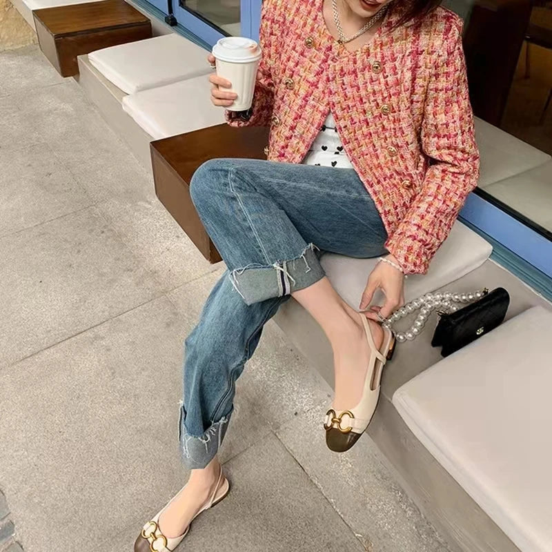 Doubel Sheded Slingback