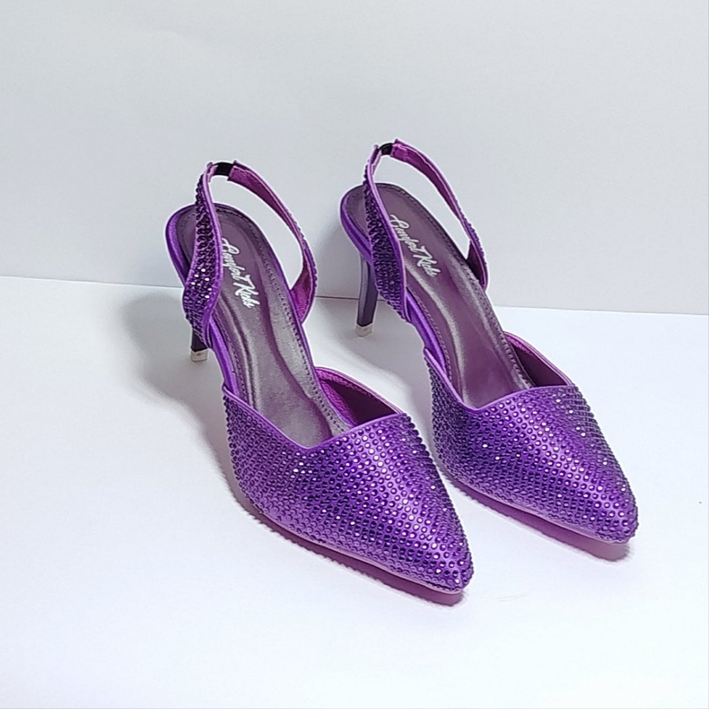 Rhinestone Heel slingback