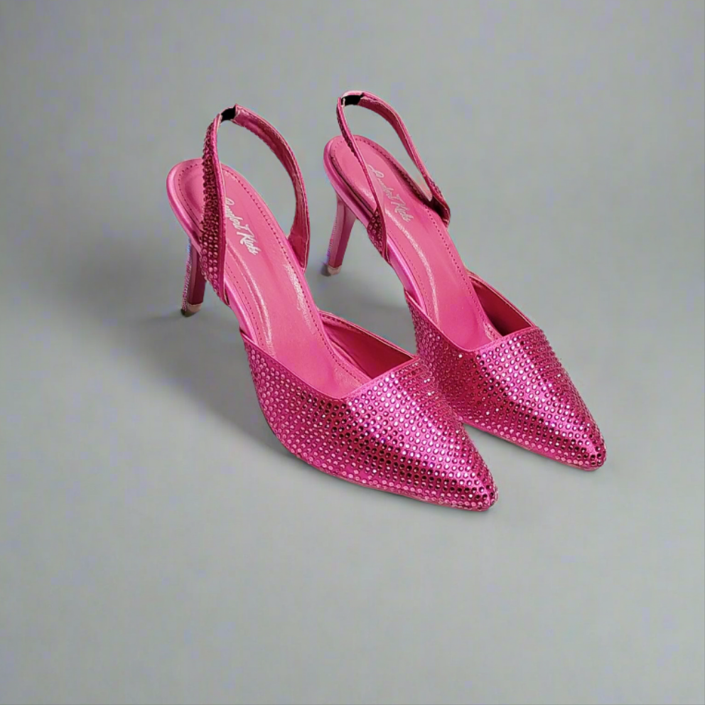 Rhinestone Heel slingback