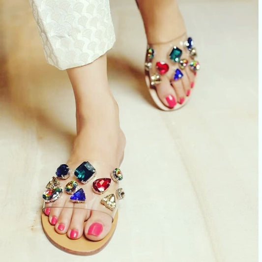 TRANSPAERNT STONES SLIDE