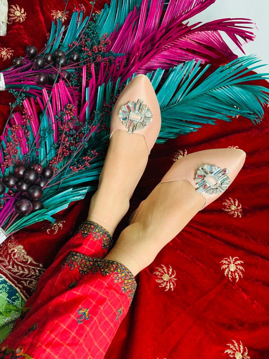 BABY PINK NUDE DIAMOND HEEL