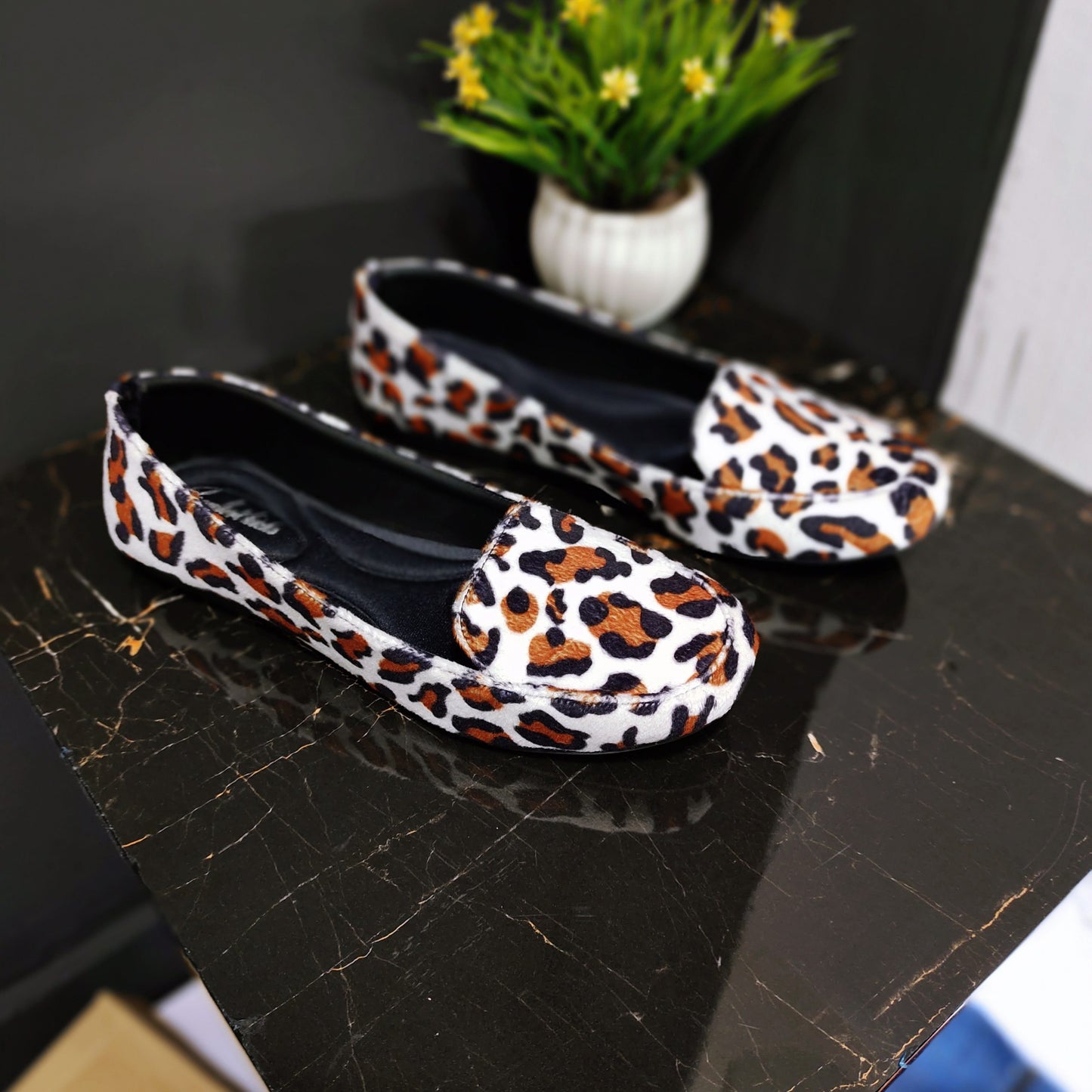 cheeta print loaffer