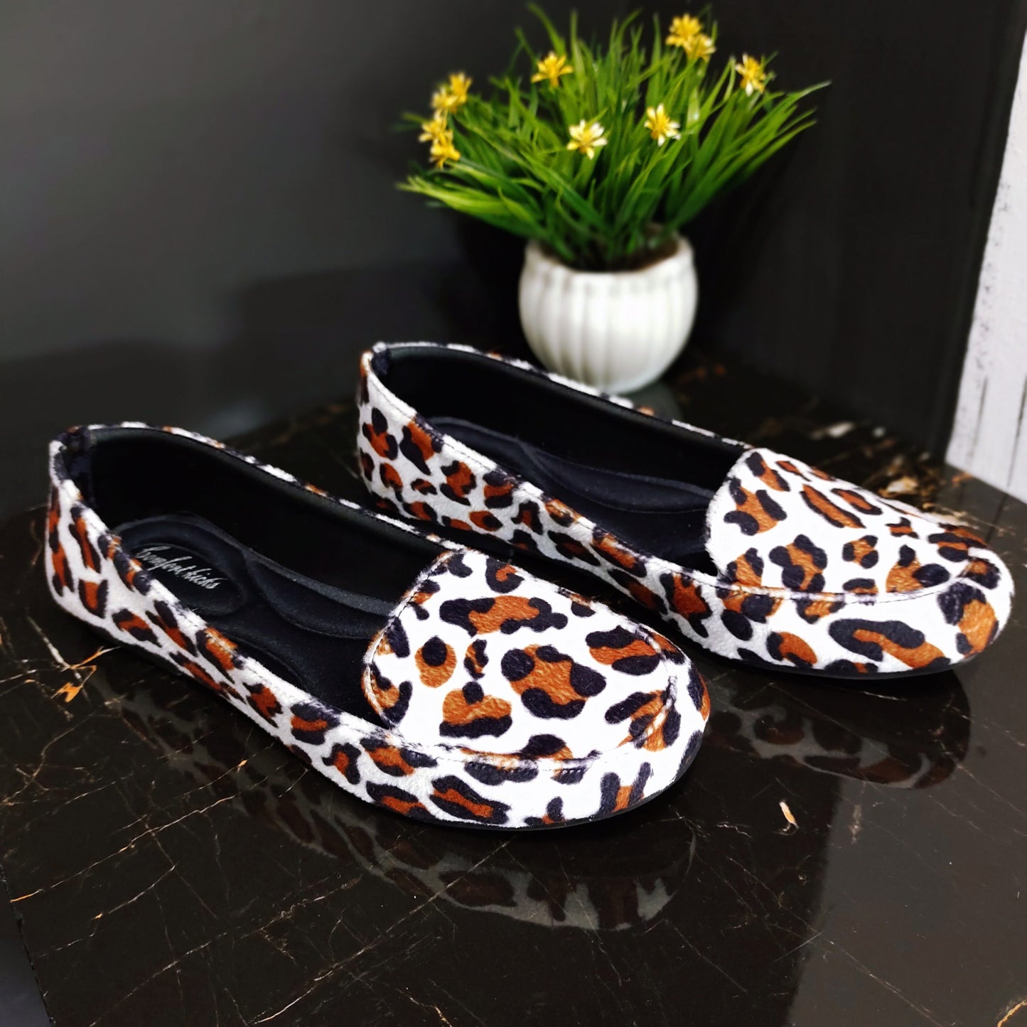 cheeta print loaffer