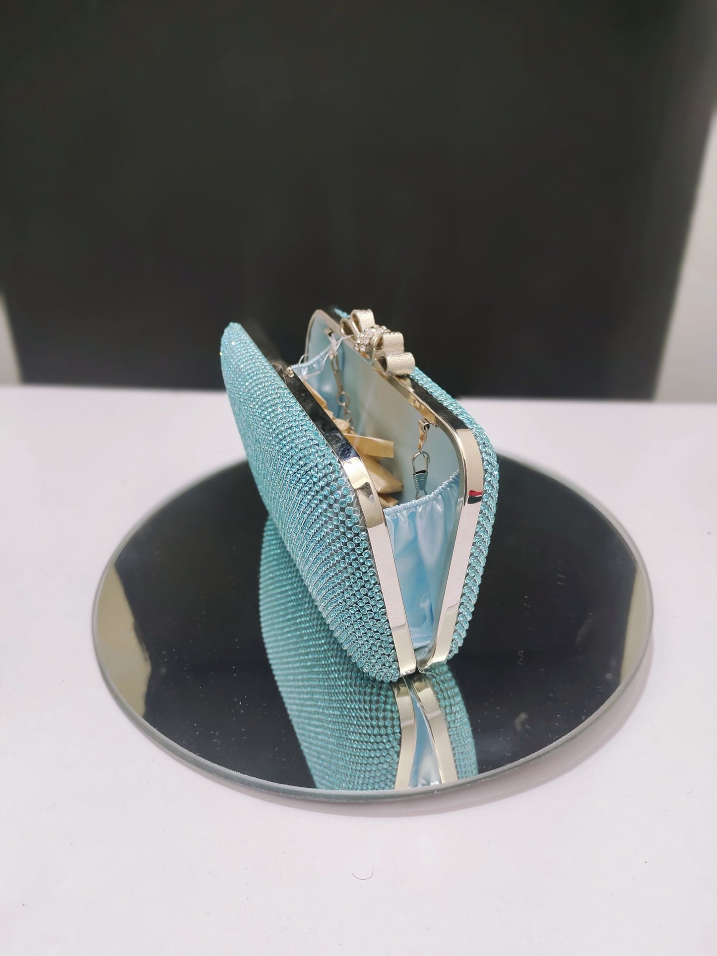 SKY BLUE RHINESTONES CULTCH