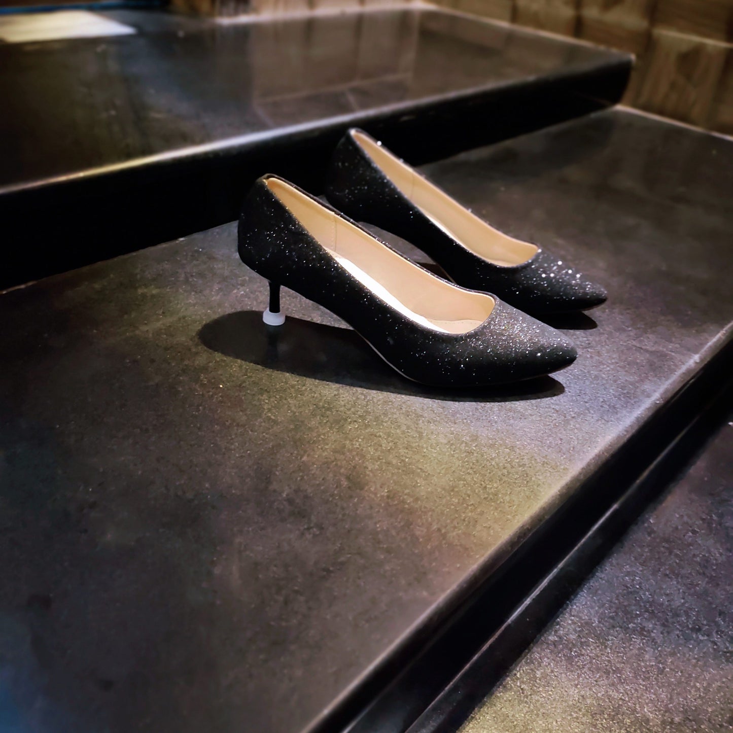 GLITTER COURTSHOES
