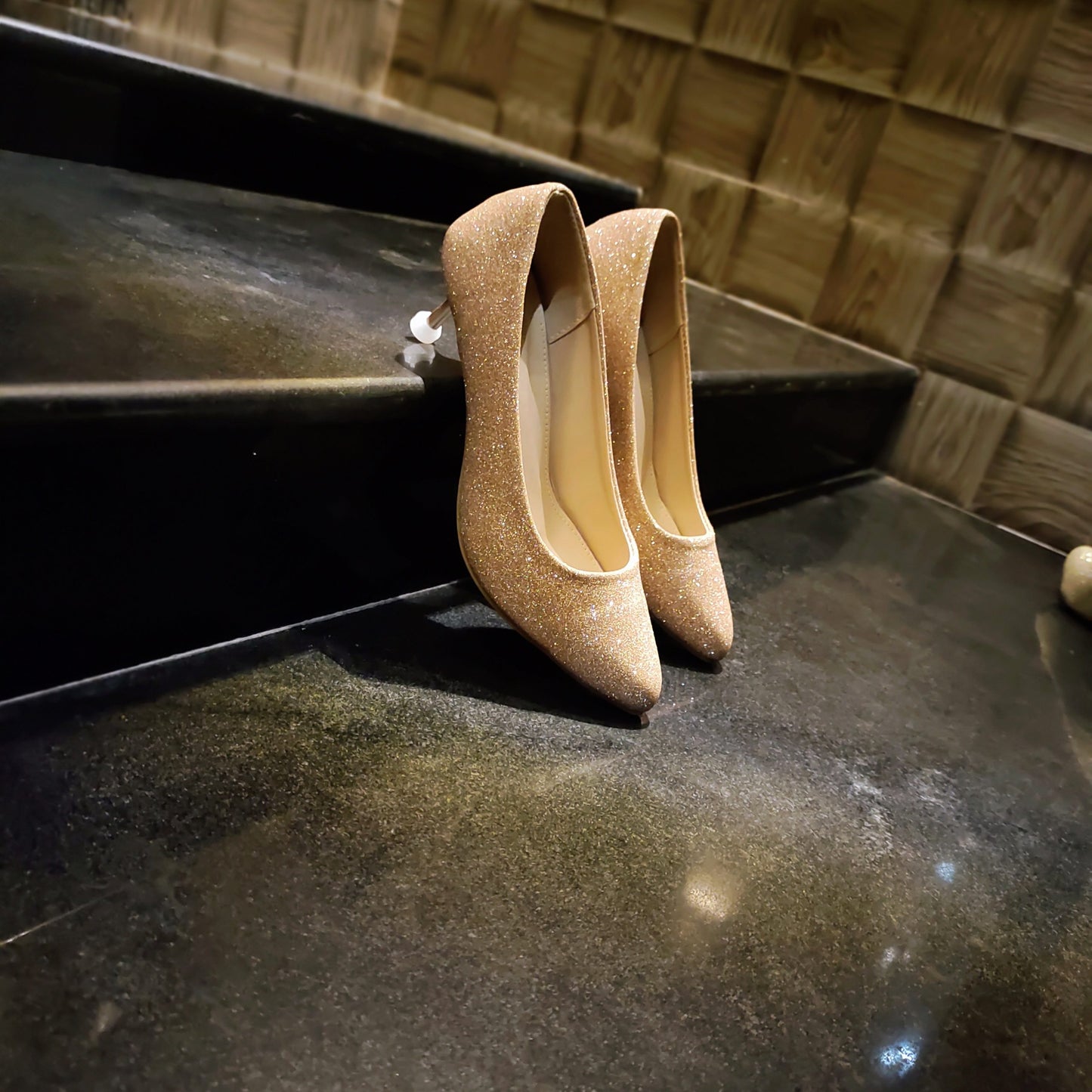 GLITTER COURTSHOES