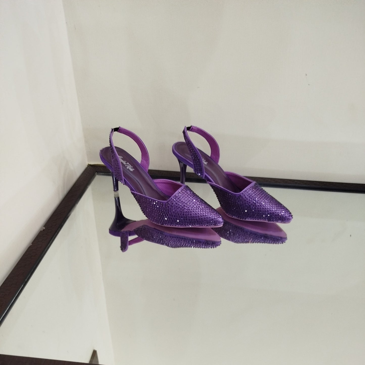 Rhinestone Heel slingback