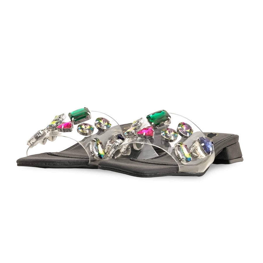 Multi Stone slippers