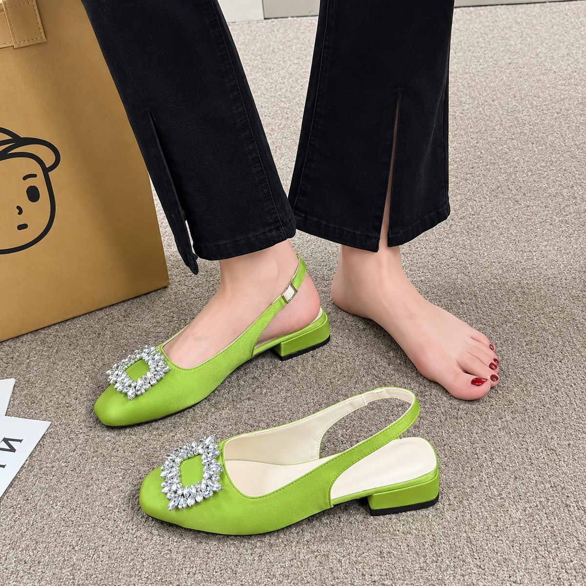EMBALISHED SLINGBACK