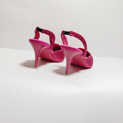 Rhinestone Heel slingback