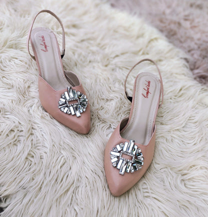 BABY PINK NUDE DIAMOND HEEL