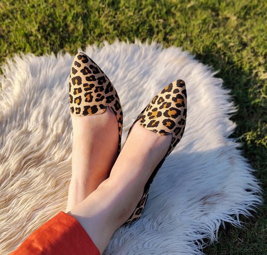 CHEETHA PPRINT POINTED TOE PUMPS