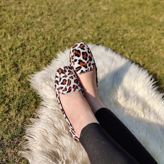 cheeta print loaffer