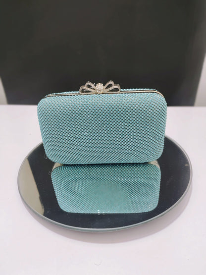 SKY BLUE RHINESTONES CULTCH
