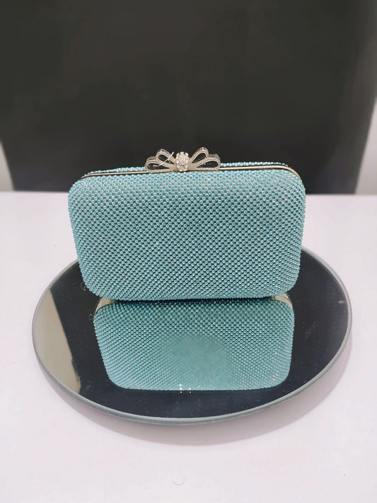 SKY BLUE RHINESTONES CULTCH