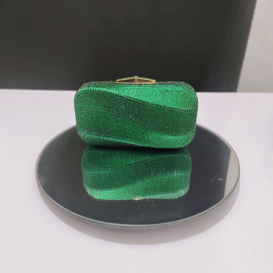 GREEN RHINESTONES CULTCH