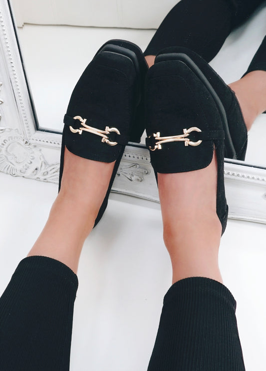 SUEDE LOAFFERS