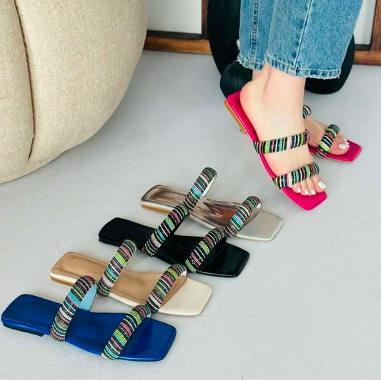 Multi Rhinestone slide