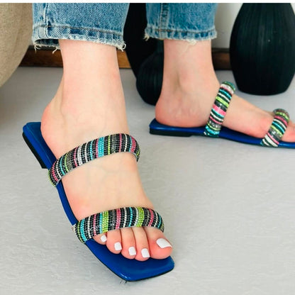 Multi Rhinestone slide