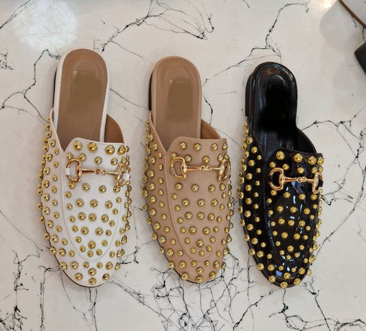 LUXURY STUDS MULES