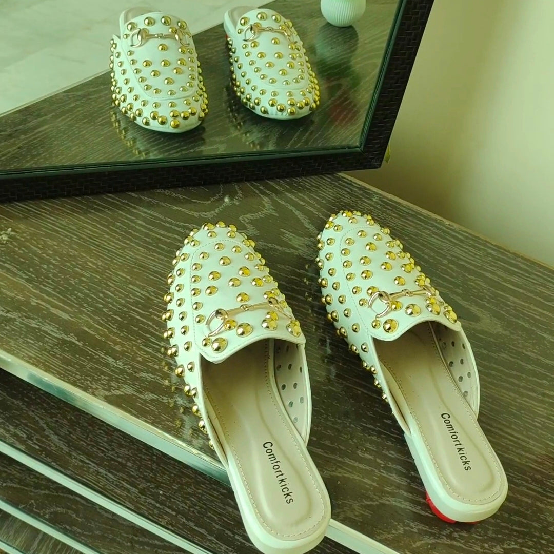 LUXURY STUDS MULES