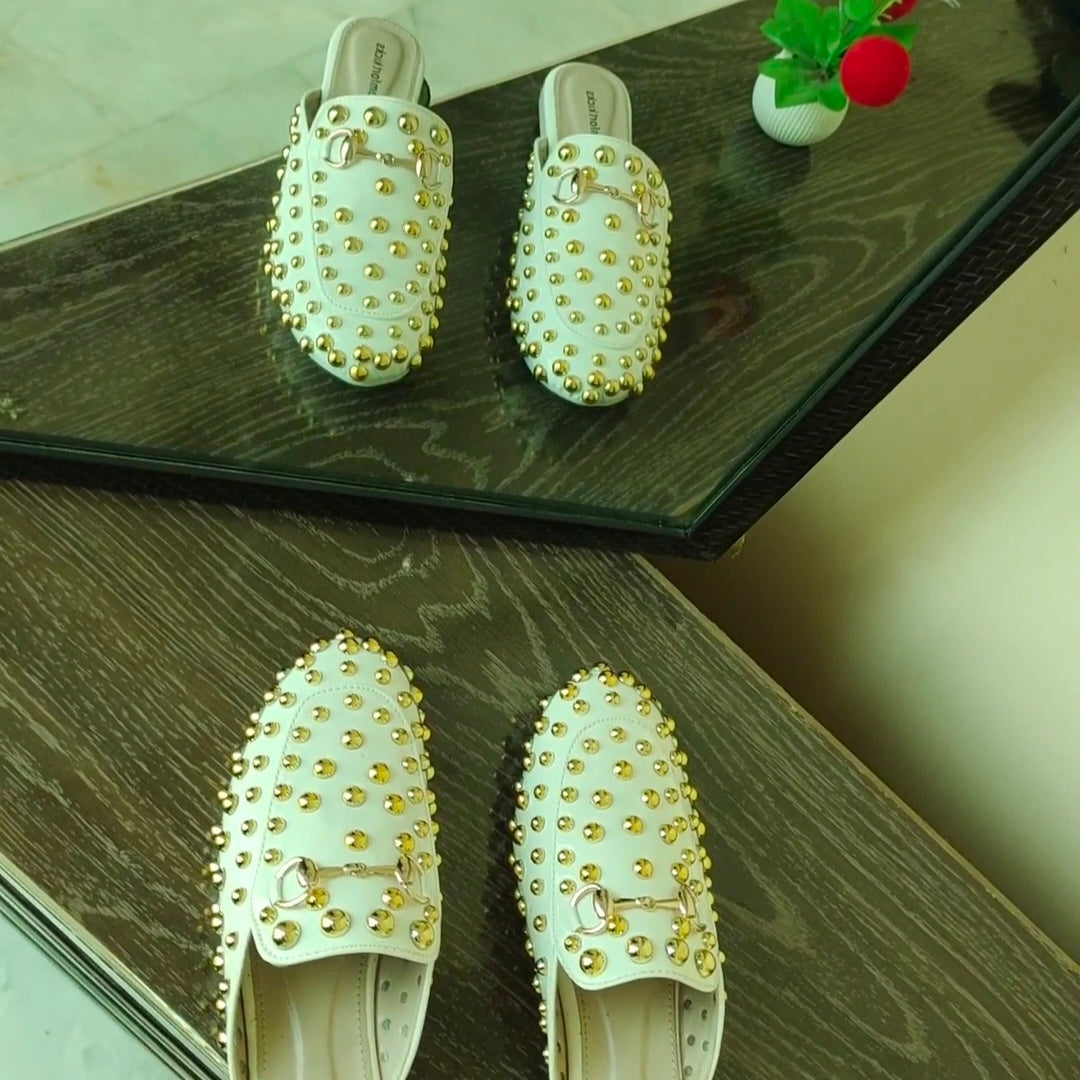 LUXURY STUDS MULES
