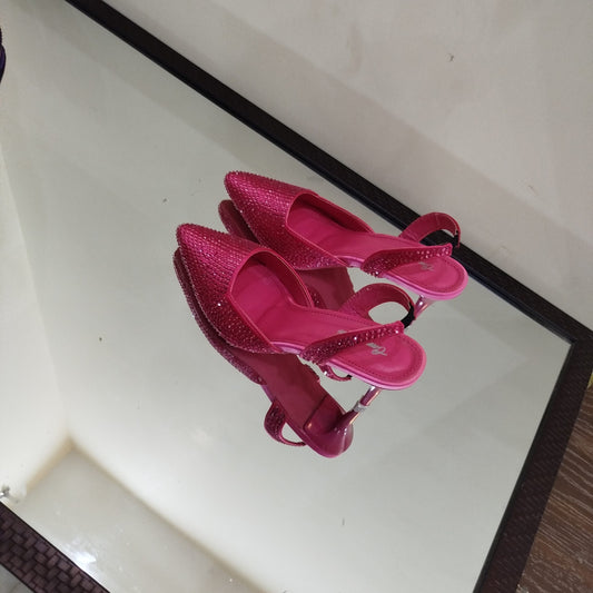 Rhinestone Heel slingback