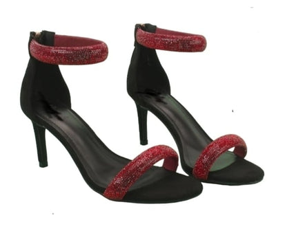 JIA rhinestones evening sandals
