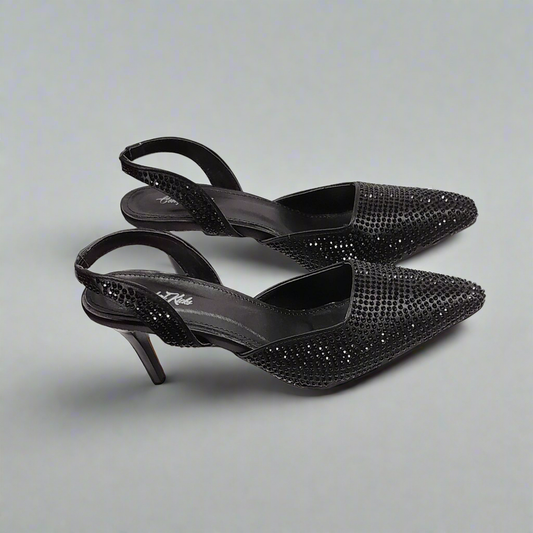 Rhinestone Heel slingback