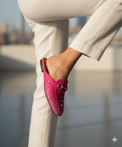 Rhinestones mules