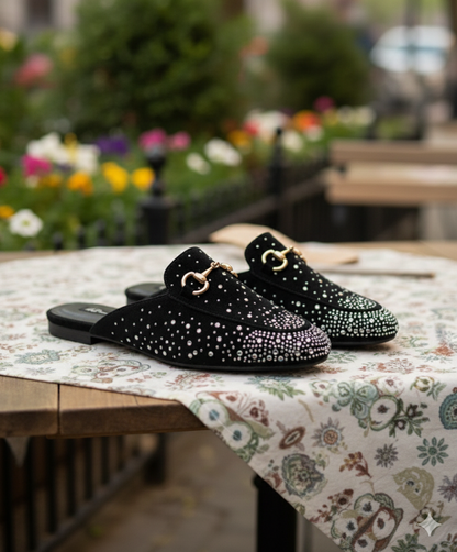 Rhinestones mules