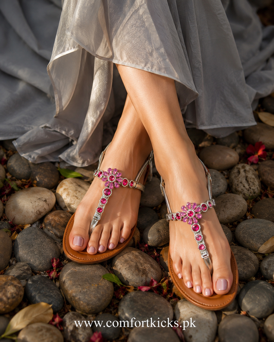 Crystal Daisy Sandals