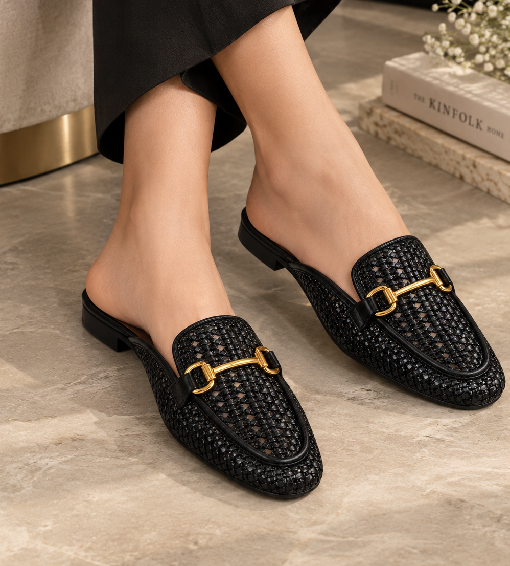 Luxe Woven Mule