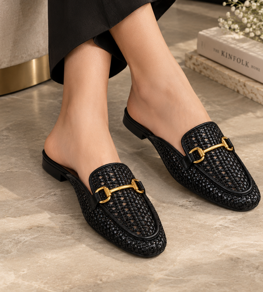Luxe Woven Mule